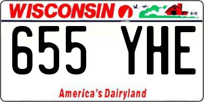 WI license plate 655YHE