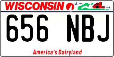 WI license plate 656NBJ