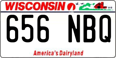 WI license plate 656NBQ