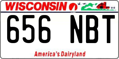 WI license plate 656NBT