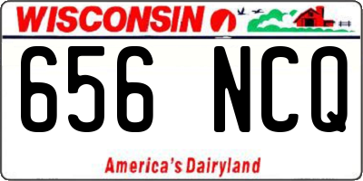 WI license plate 656NCQ