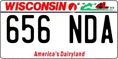 WI license plate 656NDA