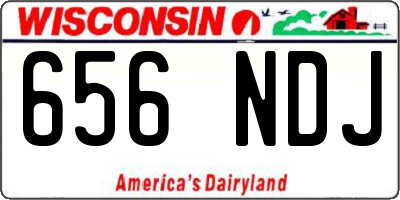 WI license plate 656NDJ