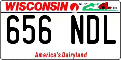 WI license plate 656NDL