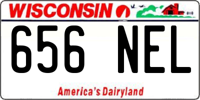 WI license plate 656NEL