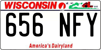WI license plate 656NFY