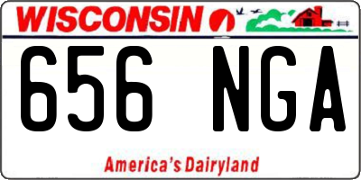 WI license plate 656NGA