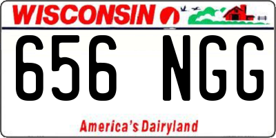 WI license plate 656NGG