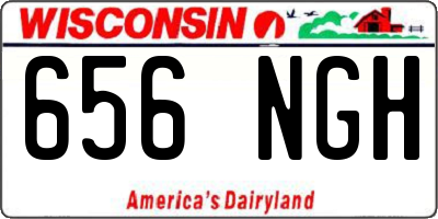 WI license plate 656NGH