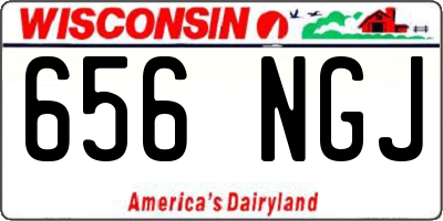 WI license plate 656NGJ