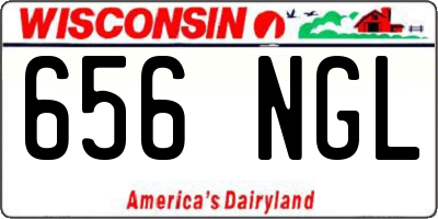 WI license plate 656NGL