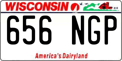 WI license plate 656NGP