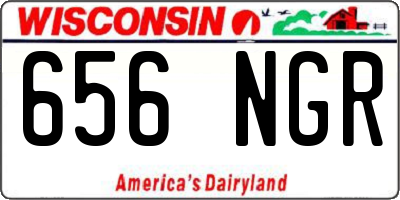 WI license plate 656NGR