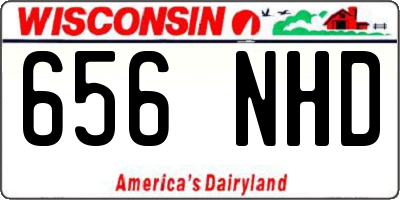 WI license plate 656NHD