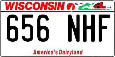 WI license plate 656NHF