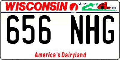 WI license plate 656NHG