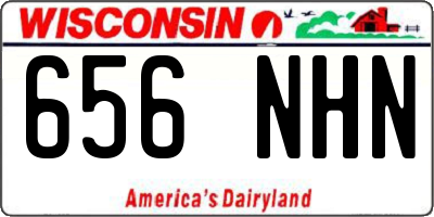 WI license plate 656NHN