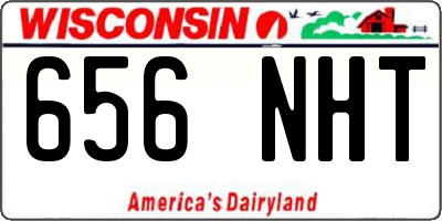WI license plate 656NHT