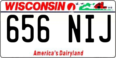 WI license plate 656NIJ