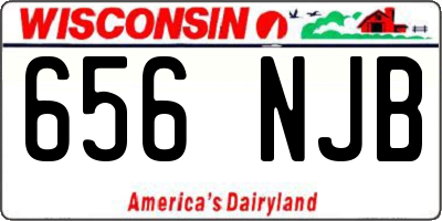 WI license plate 656NJB