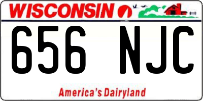 WI license plate 656NJC