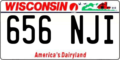 WI license plate 656NJI