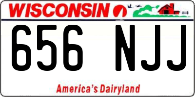 WI license plate 656NJJ