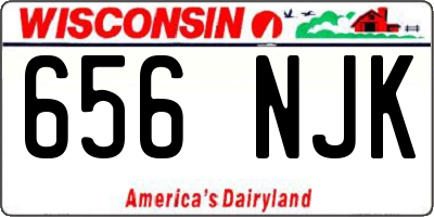 WI license plate 656NJK