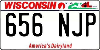 WI license plate 656NJP
