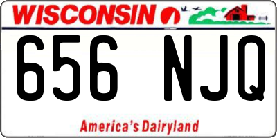 WI license plate 656NJQ