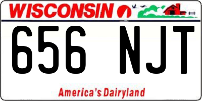 WI license plate 656NJT