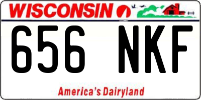 WI license plate 656NKF