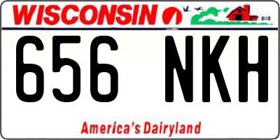 WI license plate 656NKH