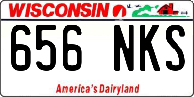 WI license plate 656NKS
