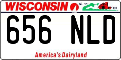 WI license plate 656NLD