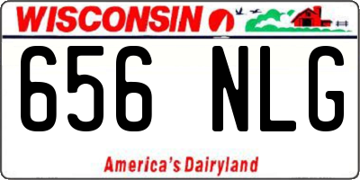 WI license plate 656NLG