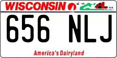 WI license plate 656NLJ