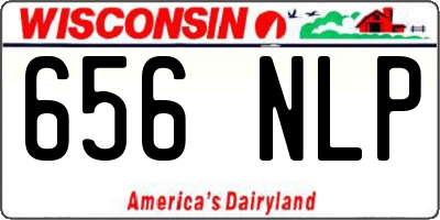 WI license plate 656NLP