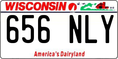 WI license plate 656NLY