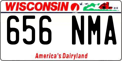WI license plate 656NMA