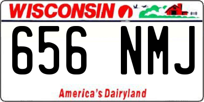 WI license plate 656NMJ