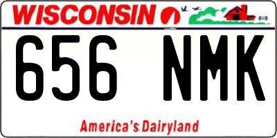 WI license plate 656NMK