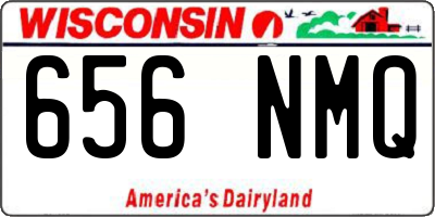 WI license plate 656NMQ