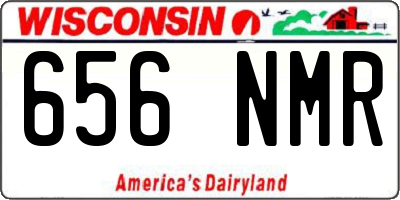 WI license plate 656NMR