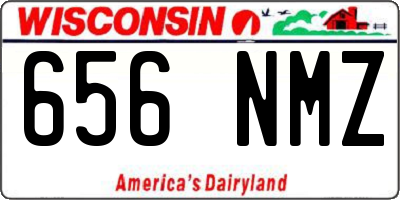 WI license plate 656NMZ