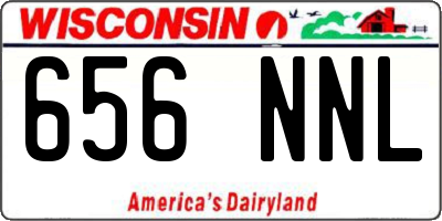WI license plate 656NNL