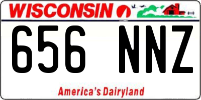 WI license plate 656NNZ