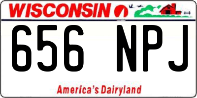 WI license plate 656NPJ