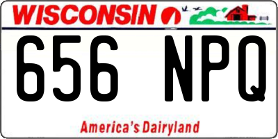 WI license plate 656NPQ