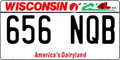 WI license plate 656NQB